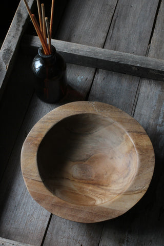 Teak bowl - turned