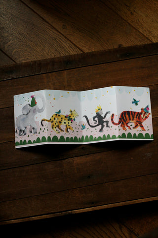 Party Animals Concertina Card