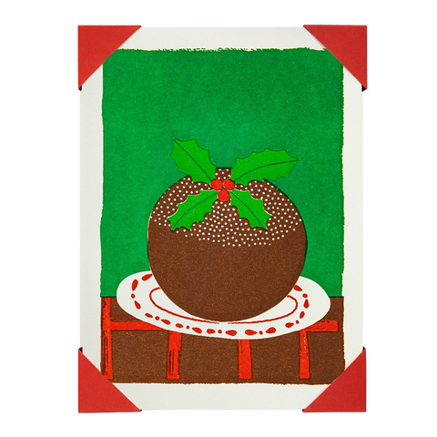 Christmas Pudding Card pk 5