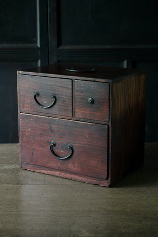 Vintage Japanese Drawers | Three drawer