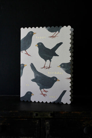 Wanderlust Card -Blackbird 'Happy Birthday To You!'