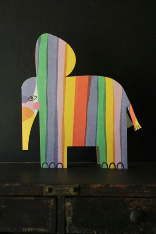 Elephant rainbow Card
