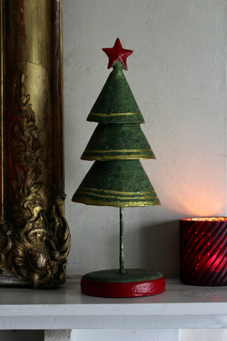 Green Papermache Tree