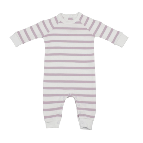 Parma Violet & White  Breton Striped All-in-One