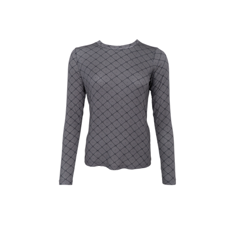 ALBA LS tee -Grey Mono