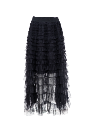 ANGELINA mesh skirt Black