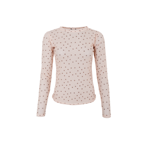 ANNIE mesh blouse Powder Dot