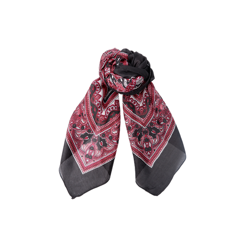 ARIANNA silk scarf Black