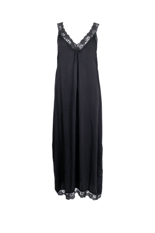 BEATE Long Dress Lace Black