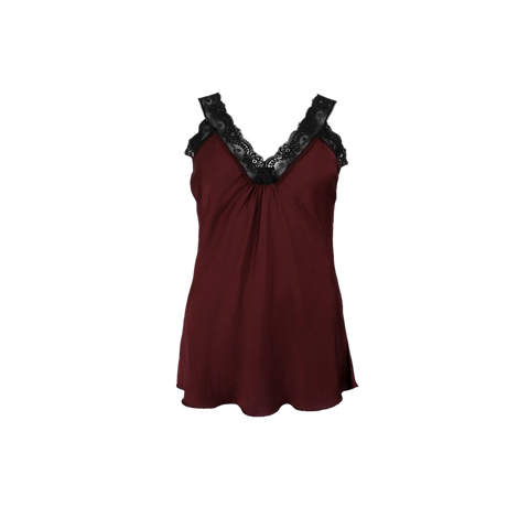 BEA black lace top Plum