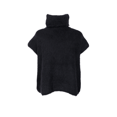 BJOERK rollneck vest Black