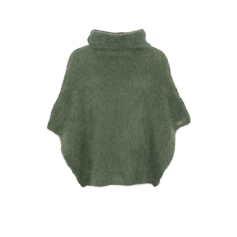 BJOERK roll neck poncho