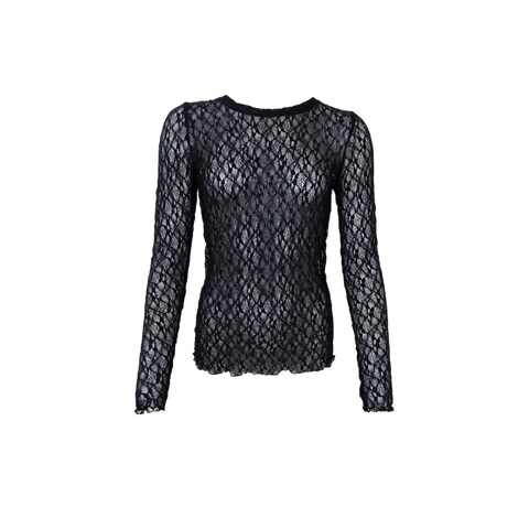 CECILY lace blouse Black