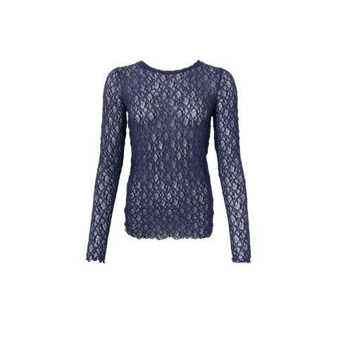 CECILY lace blouse Navy