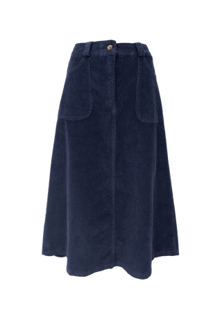 CORA corduroy Skirt Navy