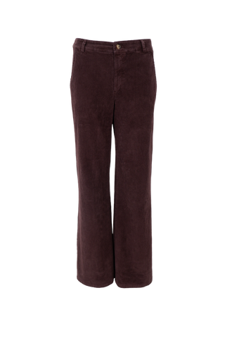 CORA CORDUROY BOX PANT Coffee