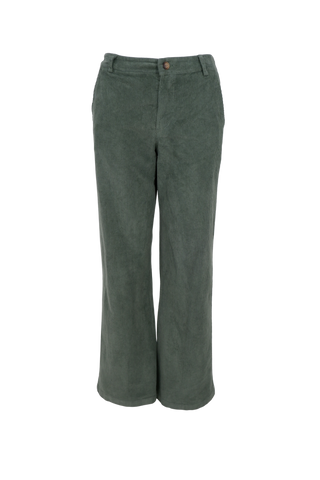 CORA CORDUROY BOX PANT Moss Green