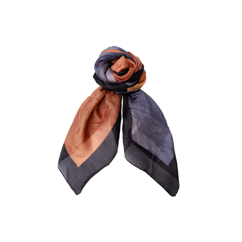 CRATE silk scarf Dark Grey
