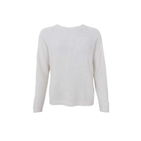 DELL LS knit jumper Off White