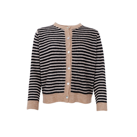 DELL striped knit cardigan
