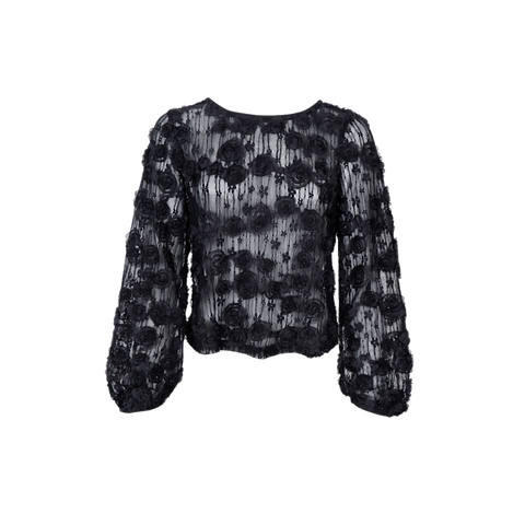 ELLOISE flower patch blouse