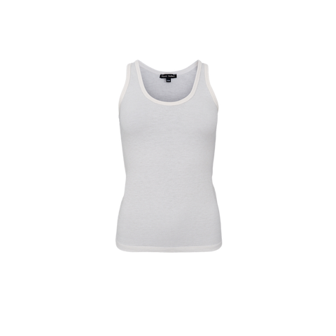 FAYE Mesh Vest Off White