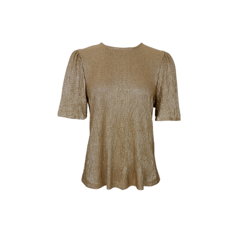 GLOSSY blouse Gold