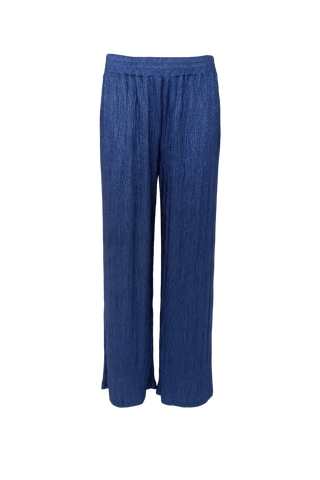 GLOSSY Trousers Blue