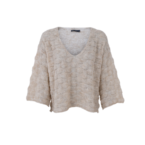 HARRIS v-neck jumper Champagne