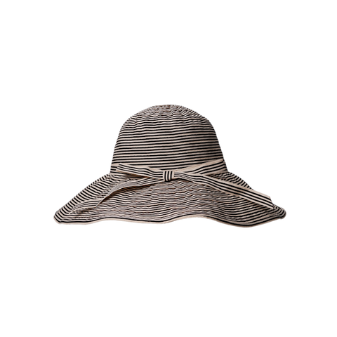 JANNIE ribbon hat - Black Stripe