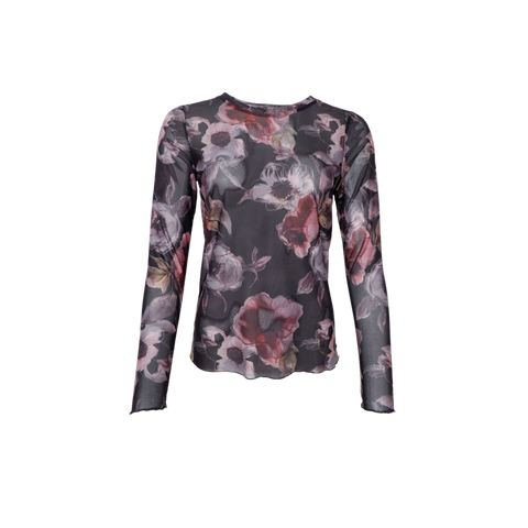 KAMMA mesh blouse Black Rose