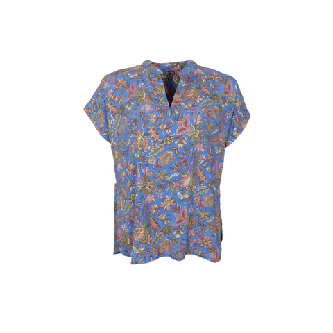 LUNA Andrea s/s blouse Violet Blue S/M
