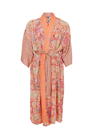 LUNA Multi kimono Long - Pacifique Orange Mix