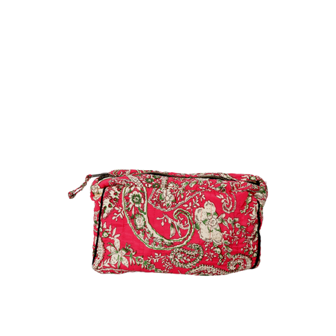 LUNA cosmetic bag - Teaberry Red