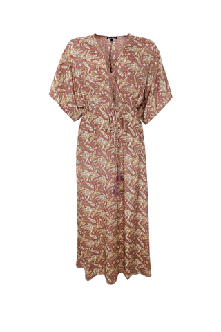 LUNA long V-neck dress Glory Rose
