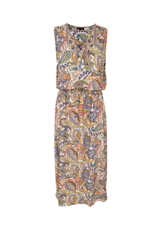 LUNA sleeveless dress Summer Garden