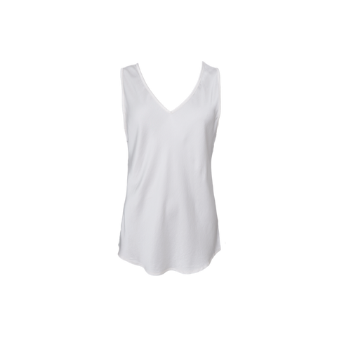 MABEL double v-neck top Off White