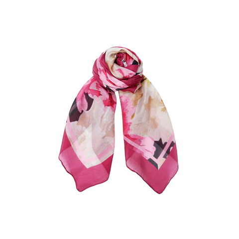 PETRIN silk scarf Rose