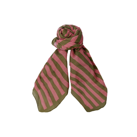 SHIRLEY striped mini scarf