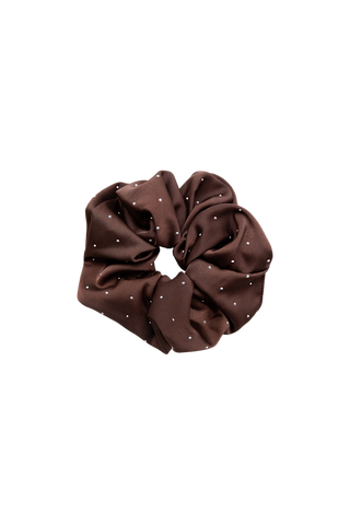 TAMARA scrunchie w/stones Coffee