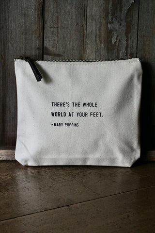 There's The Whole World (Mary Poppins) | Canvas Zip Bag