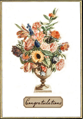 Congratulations Card | Bouquet in vase