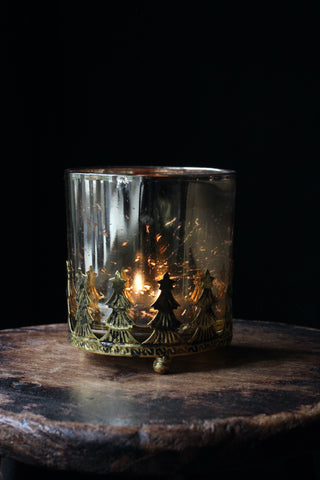 Antique Gold Christmas Tree Votive