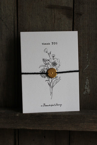 Jewellery Postcard | Thank you