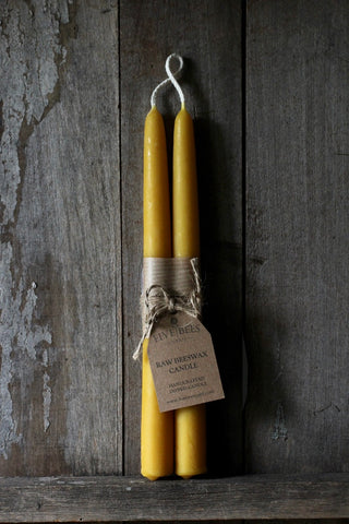 Pair of Tapered Beeswax Candles