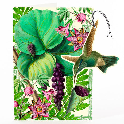 Madame Treacle Hummingbird Tag Card