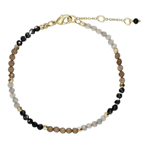 Filippa bracelet with grey black smoky