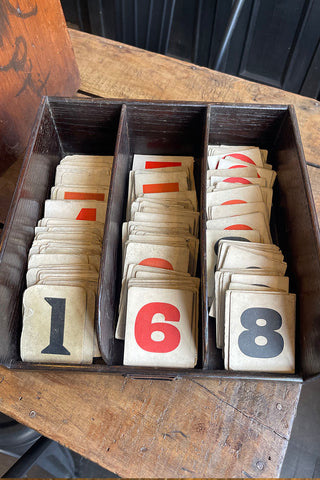 Vintage Hymn Number Cards