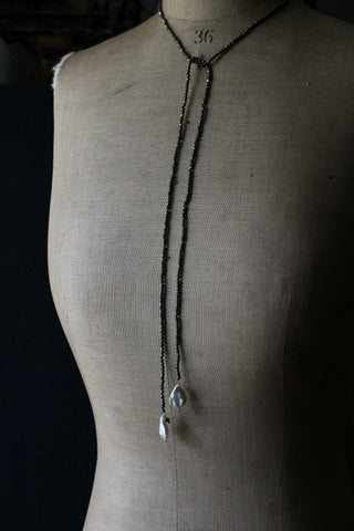 OLIVINE necklace | Pyrite
