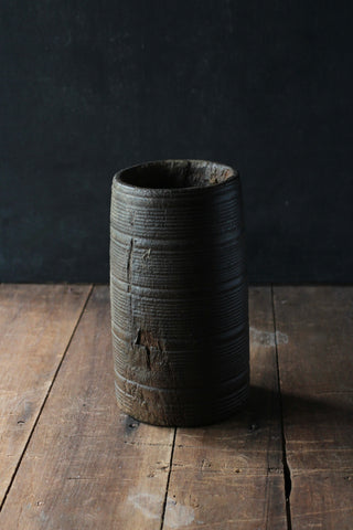 Antique Wooden Vessel/Vase (6)